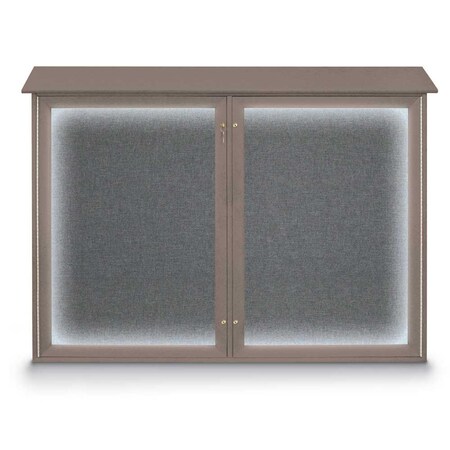 United Visual Products Open Faced Traditional Rounded Corkboard UV645ARC-BLACK-CORK